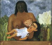 Frida Kahlo Amah and i oil painting on canvas